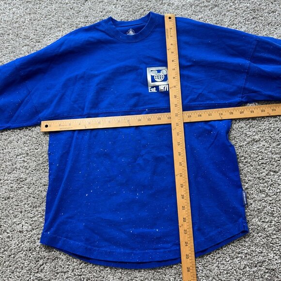 Disney Spirit Jersey Walt Disney World Blue Long Sleeve Shirt XS 100% Cotton - Picture 5 of 9